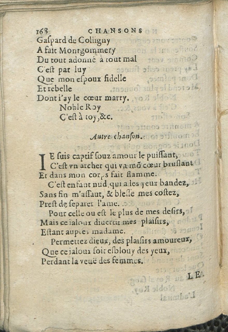 1575 - Pierre Brenouzet - Trésor de tous les recueils de chansons, tant amoureuses, rustiques, que musicales - Det KLG Copenhague