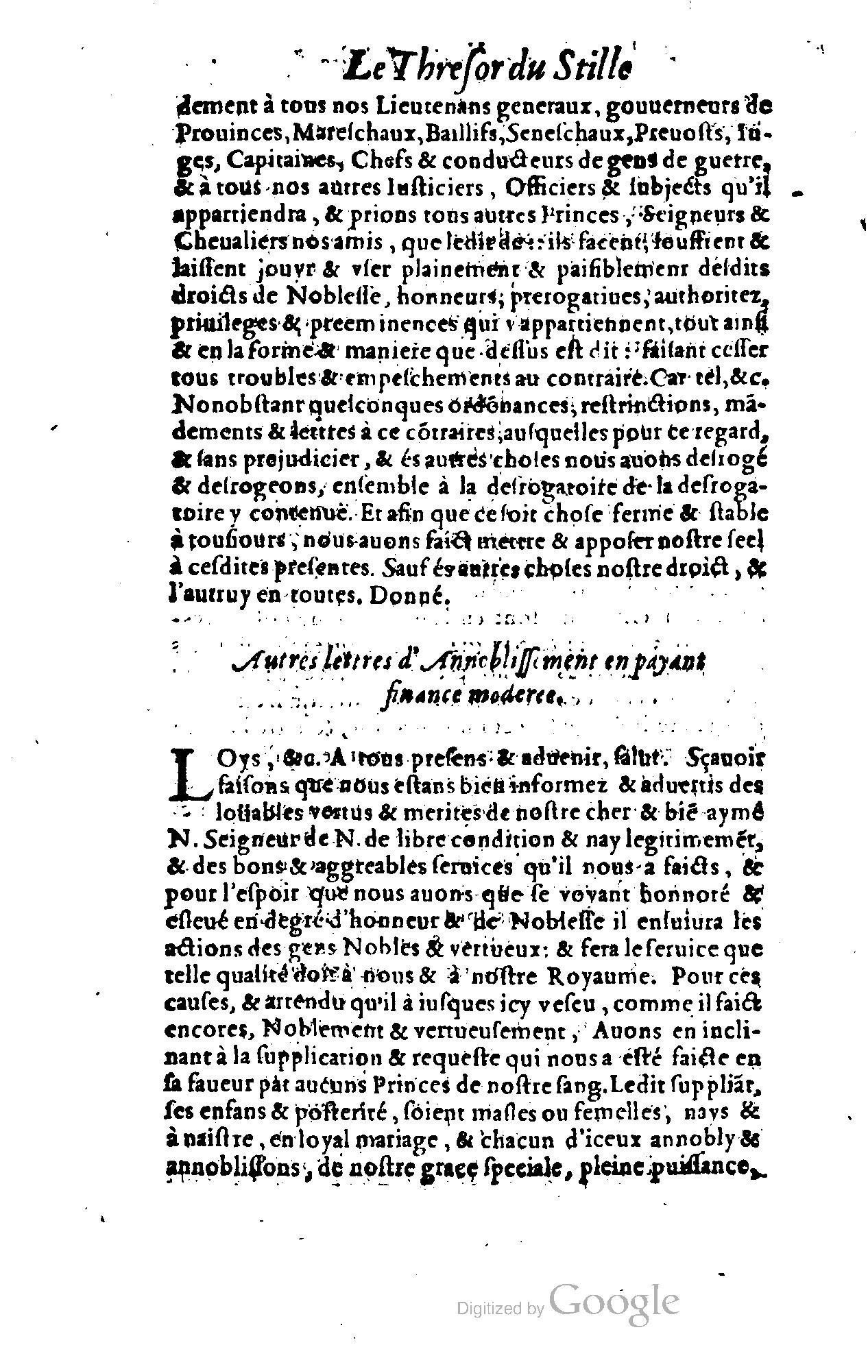 1614 - Jean Richer - Trésor du nouveau style et protocole de la chancellerie de France - BSB Munich