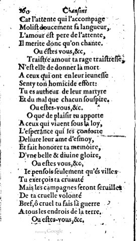 1623 - Jacques Cailloüé - Trésor ou recueil des chansons amoureuses - British Library