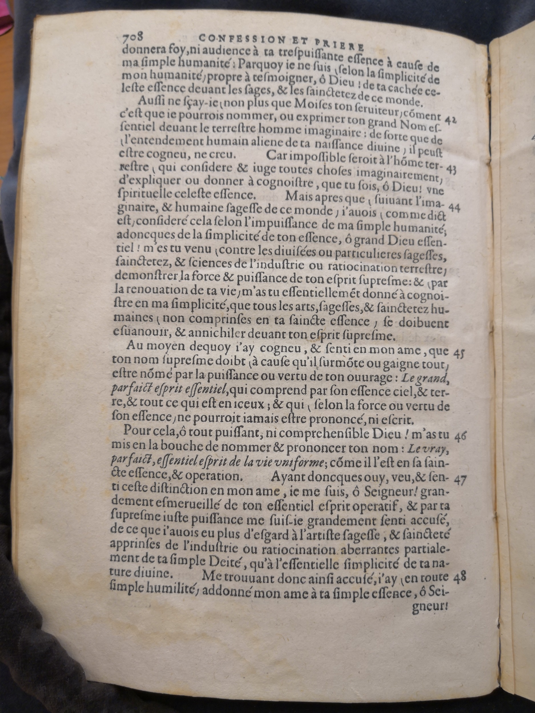 1581c. - Christophe Plantin - Le Livre des témoignages du Trésor caché au champ (Livres 2, 4, 6 et 7) - Anvers Musée Plantin Moretus