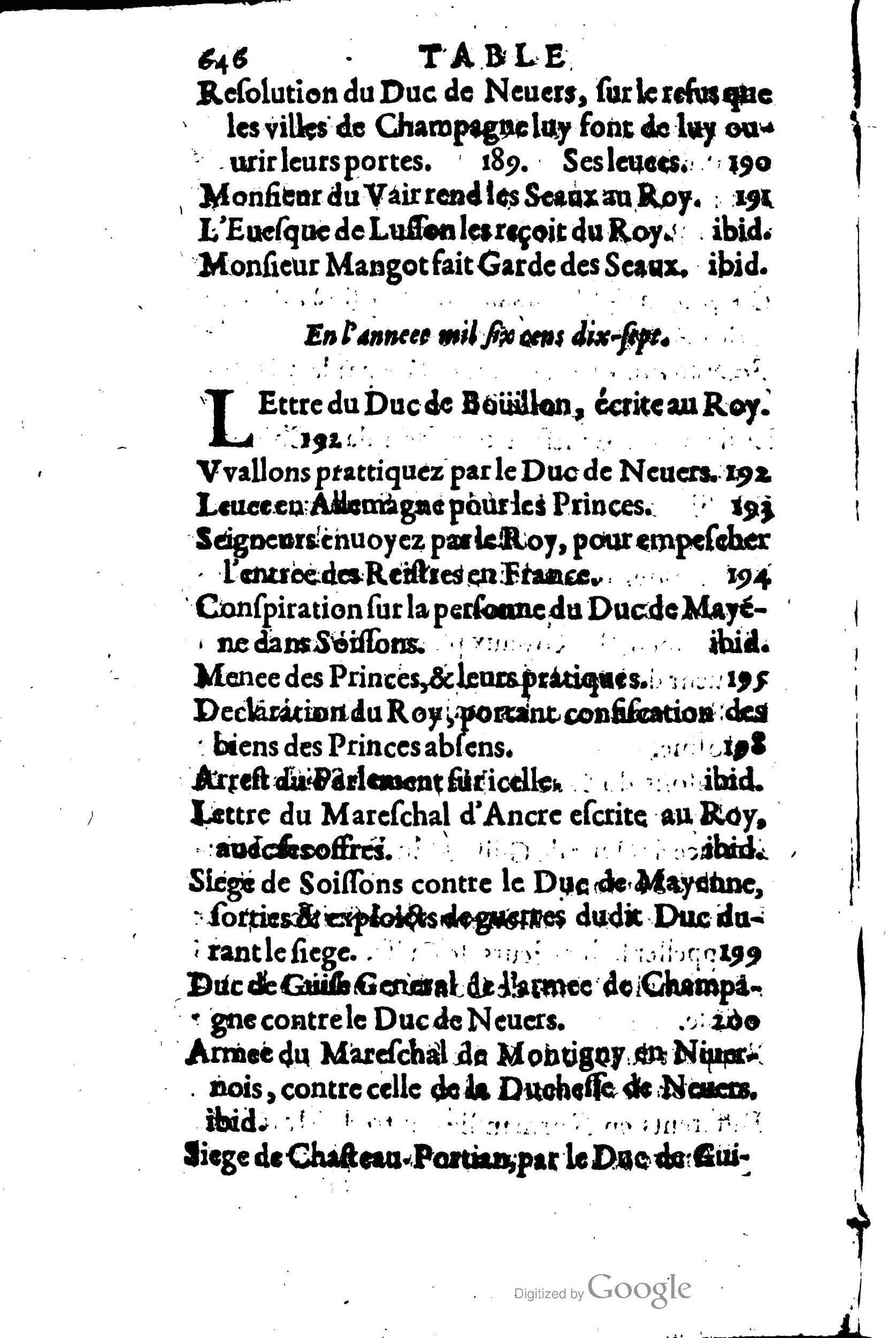 1623 - Joseph Bouillerot - Trésor de l’histoire générale de notre temps - BM Lyon