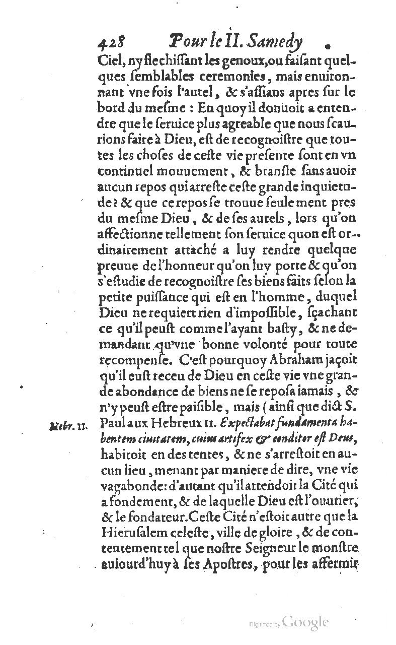 1607 - Nicolas Du Fossé - Trésor quadragésimal - T 01 - BM Lyon