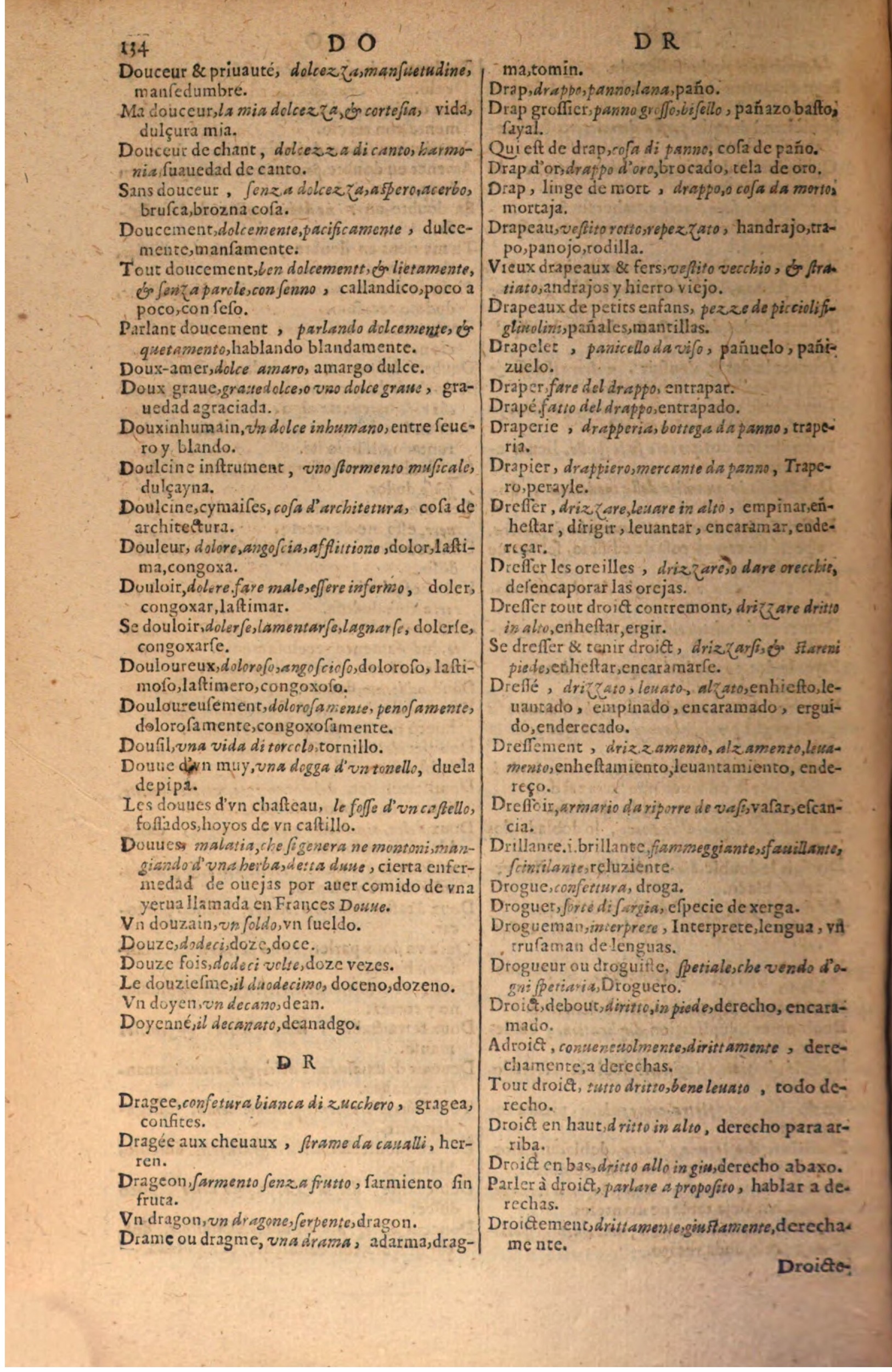 1616 - Pierre de la Rovière - Trésor des trois langues (Seconde partie) - BSB Munich