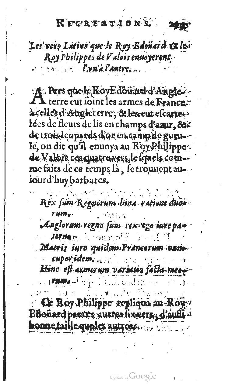 1627 - Jean Delamare - Trésor des récréations - BSB Munich