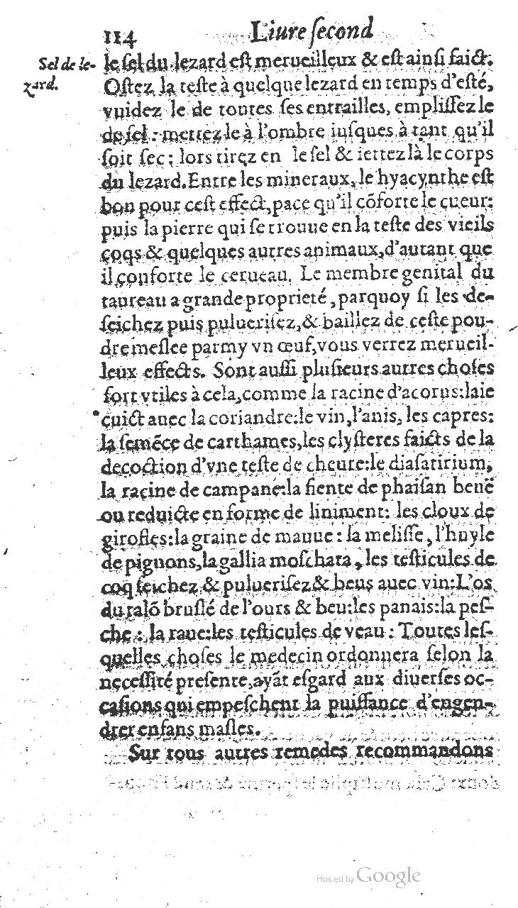 1585 - Jacques du Puis - Trésor des remèdes secrets pour les maladies des femmes - BnF