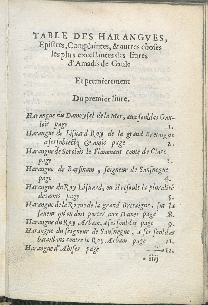 1559 - Pierre Regnard - Trésor des Amadis - Det KLG Copenhague