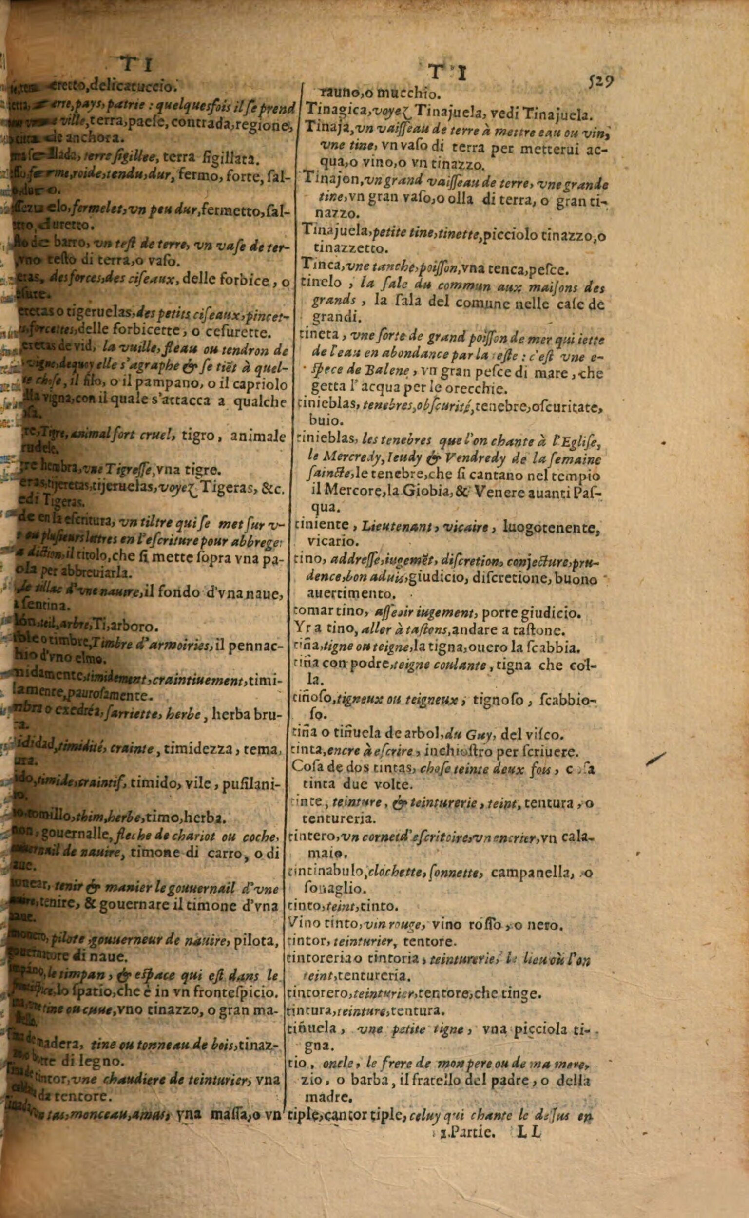 1617 - Samuel Crespin - Trésor des trois langues espagnole, française et italienne (Première partie) - Regensburg