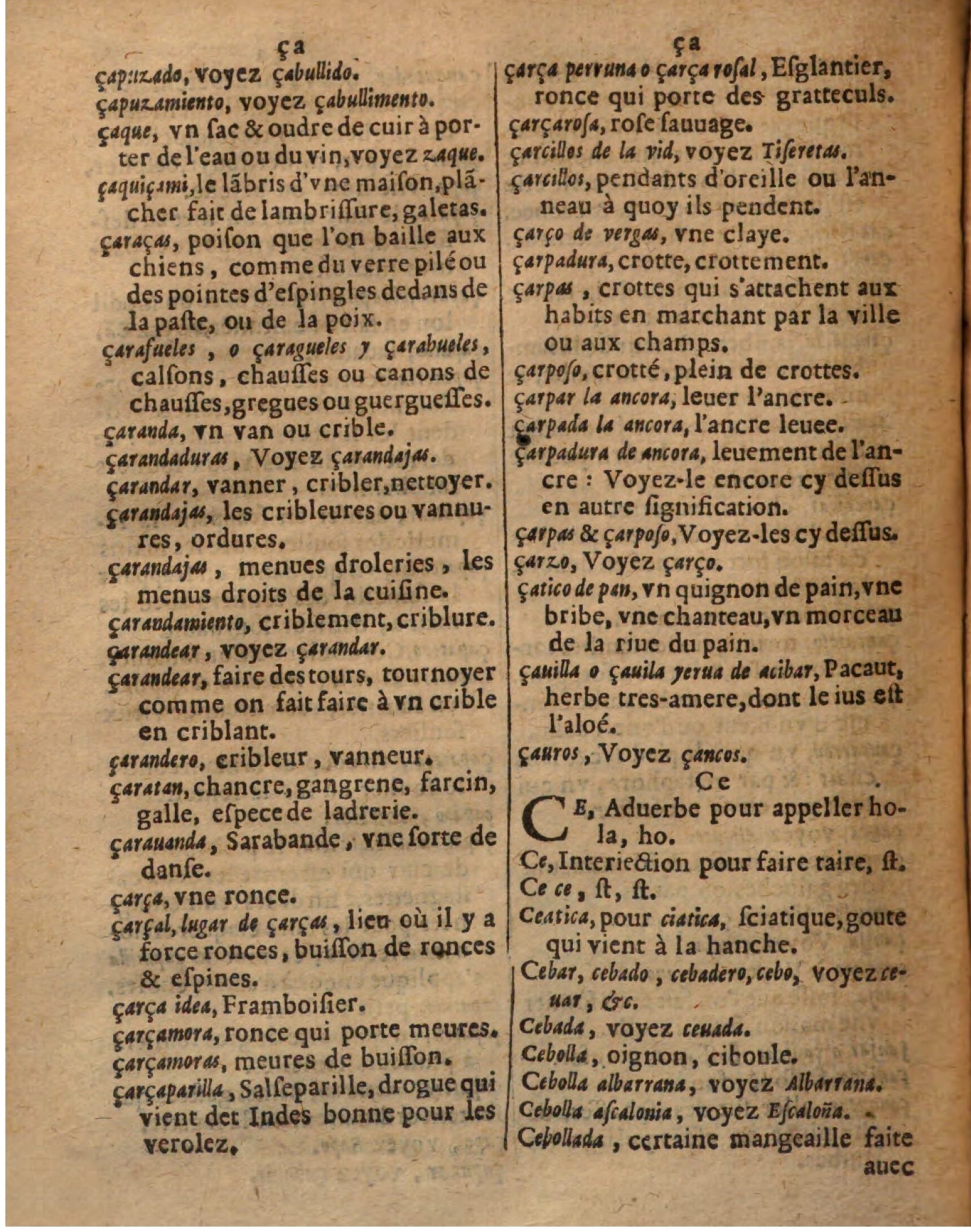1625 - Hubert Antoine - Trésor des deux langues espagnole et française - Augsbourg