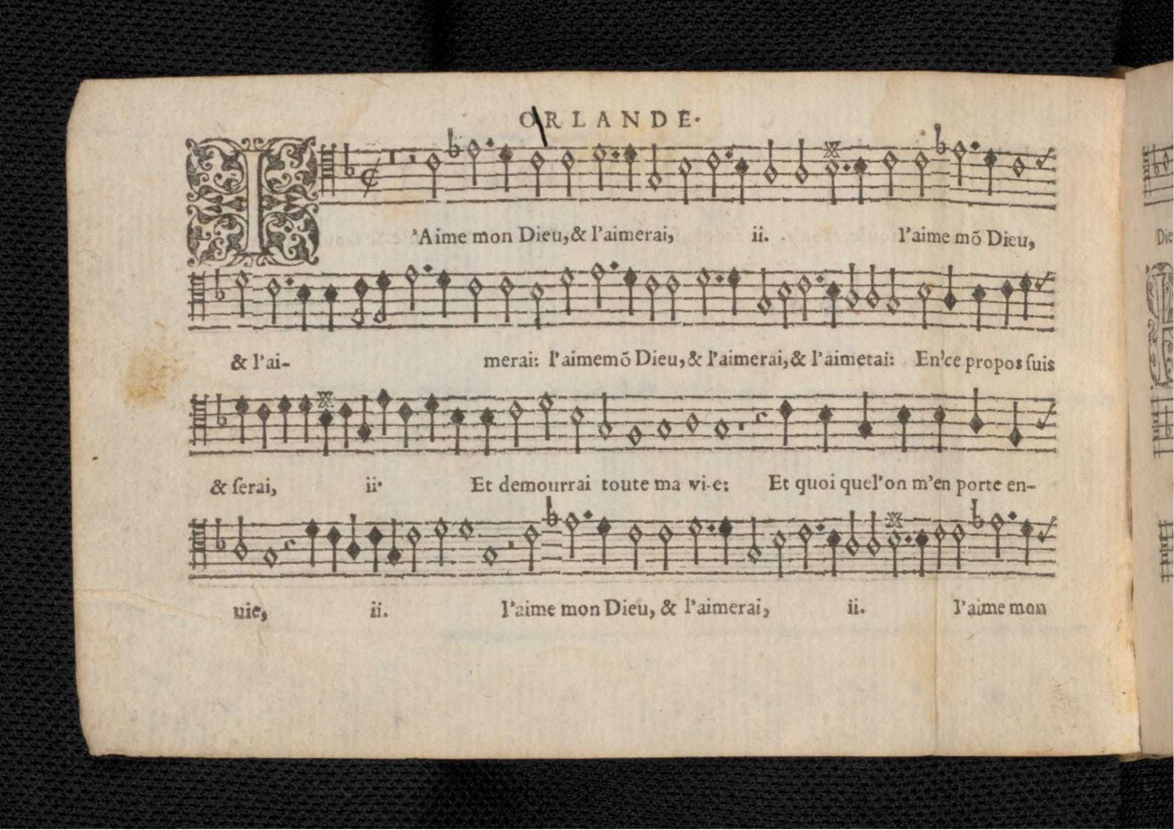 1576 - [Pierre de Saint-André] - Trésor de musique d’Orlande de Lassus Tenor - KBR Bruxelles