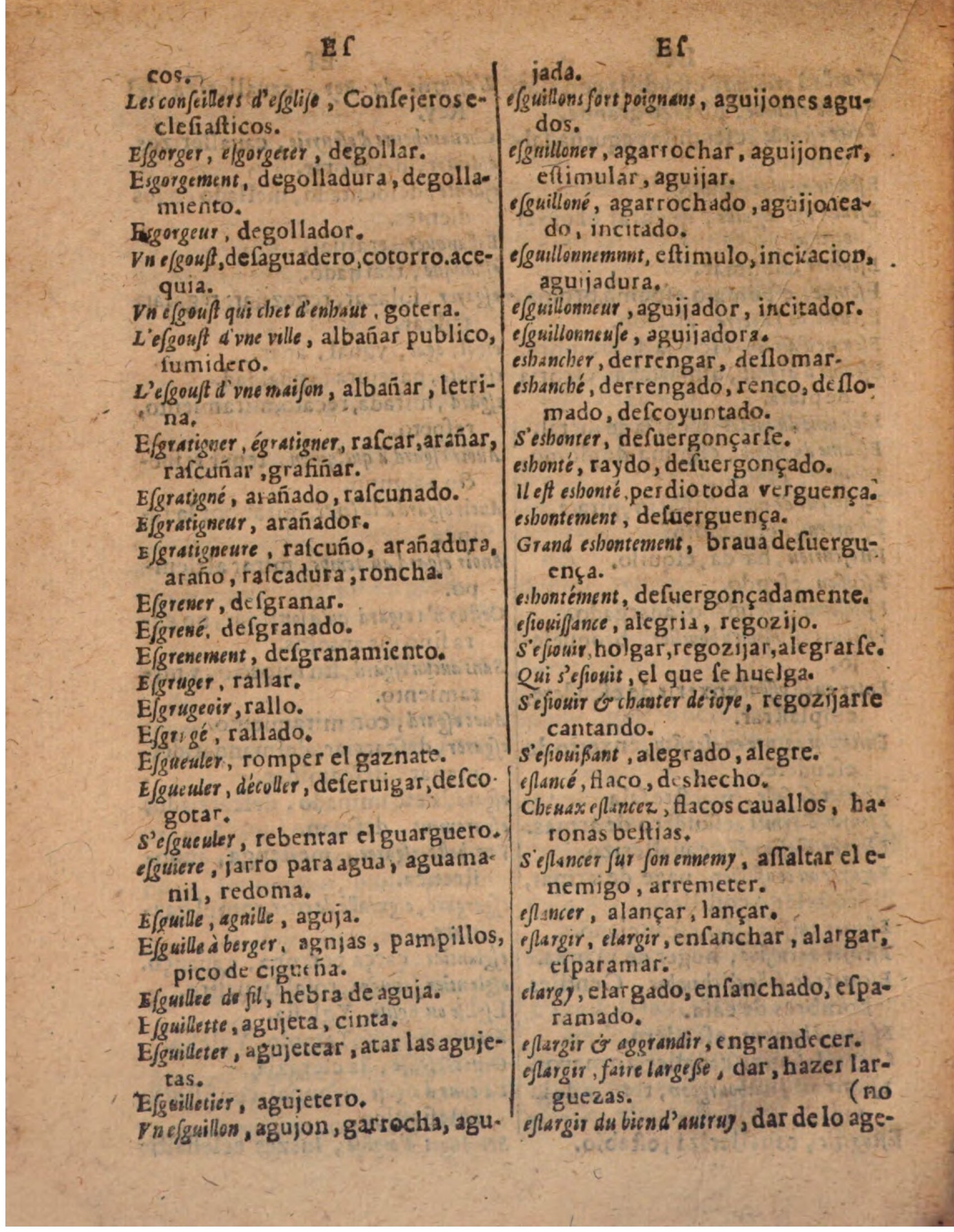 1624 - Hubert Antoine - Trésor des deux langues espagnole et française (Seconde partie) - BSB Munich