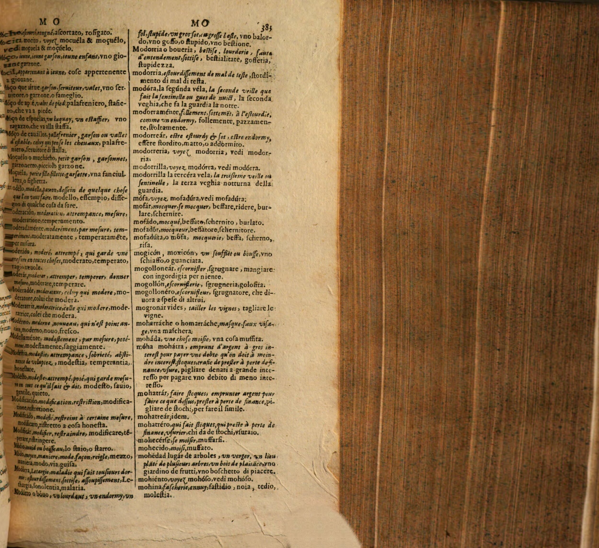 1617 - Samuel Crespin - Trésor des trois langues espagnole, française et italienne (Première partie) - Regensburg