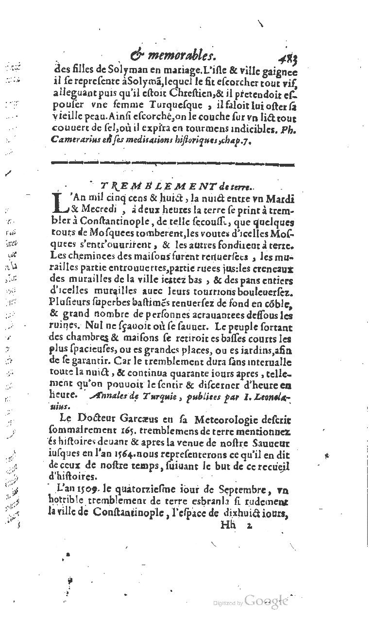 1610 - Paul Marceau - Trésor d’histoires admirables et mémorables - BSB Munich 1610 - Paul Marceau - Trésor d’histoires admirables et mémorables - BSB Munich
