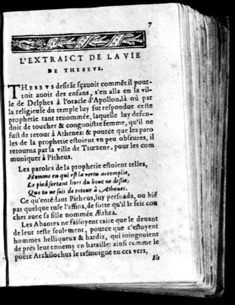 1574 - Benoît Rigaud - Trésor des vies de Plutarque - Avignon