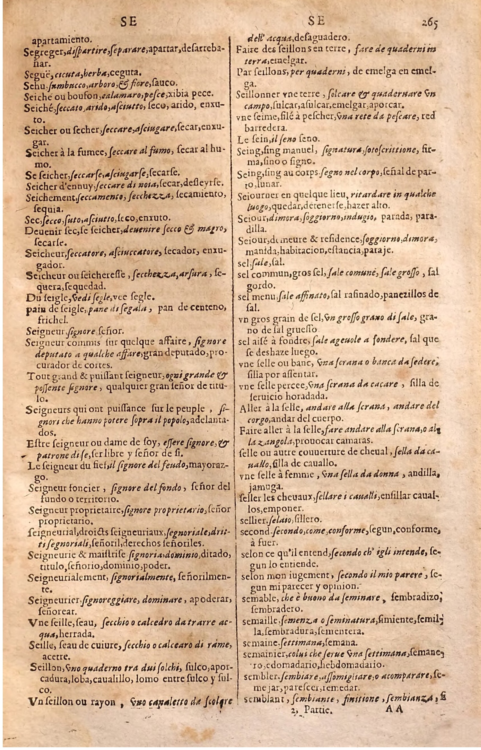 1627 - Jacques Crespin - Trésor des trois langues (Seconde partie) - Regensburg