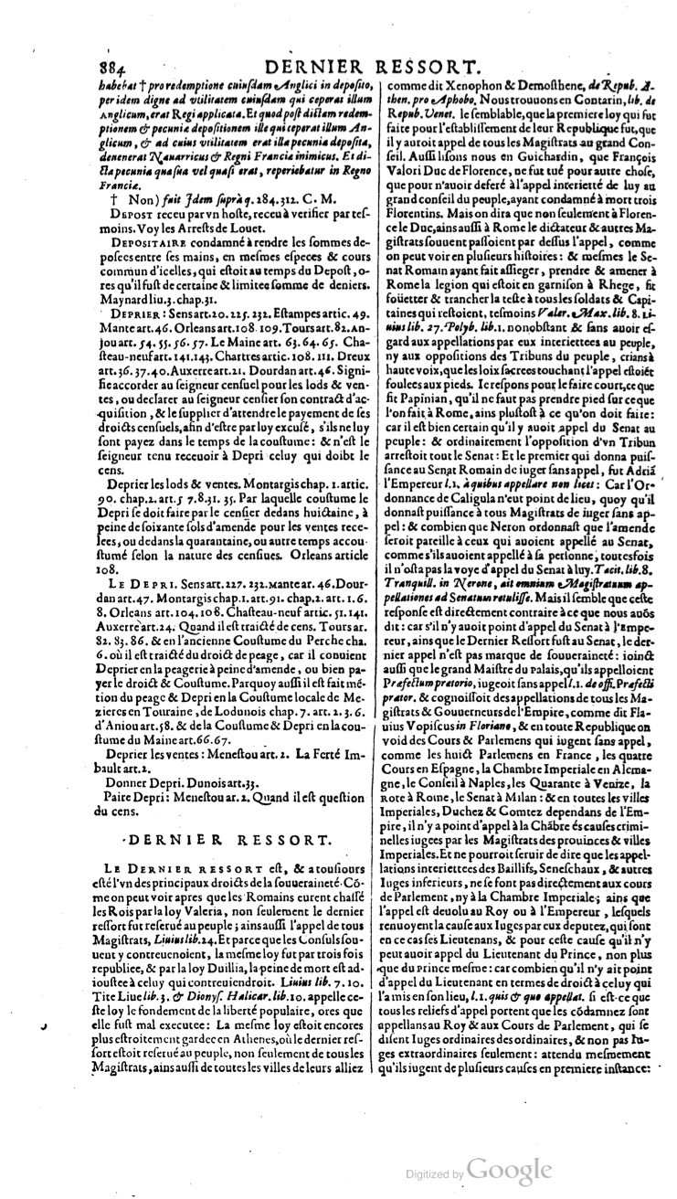 1629 - Veuve Nicolas Buon - Trésor du droit français (21754 T. 1) - BM Lyon