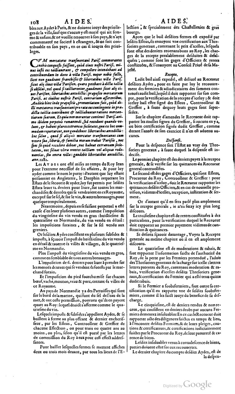 1629 - Veuve Nicolas Buon - Trésor du droit français (21754 T. 1) - BM Lyon