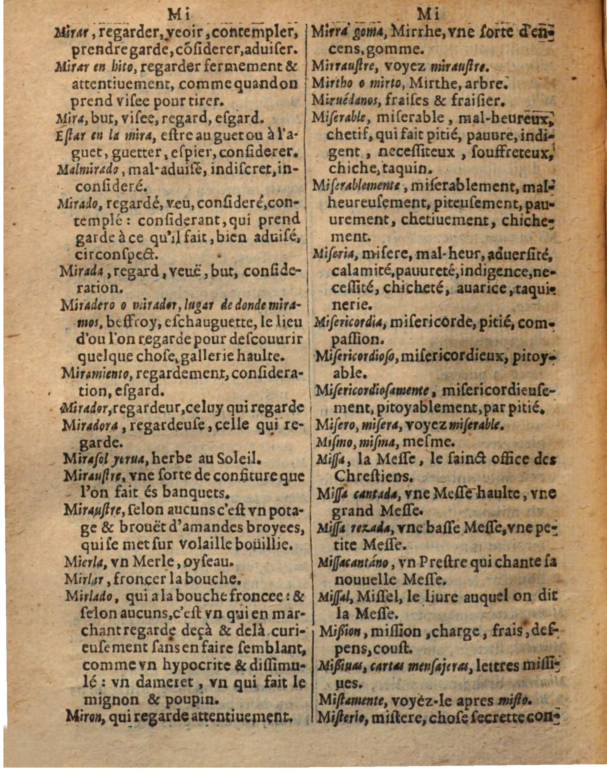 1625 - Hubert Antoine - Trésor des deux langues espagnole et française - Augsbourg