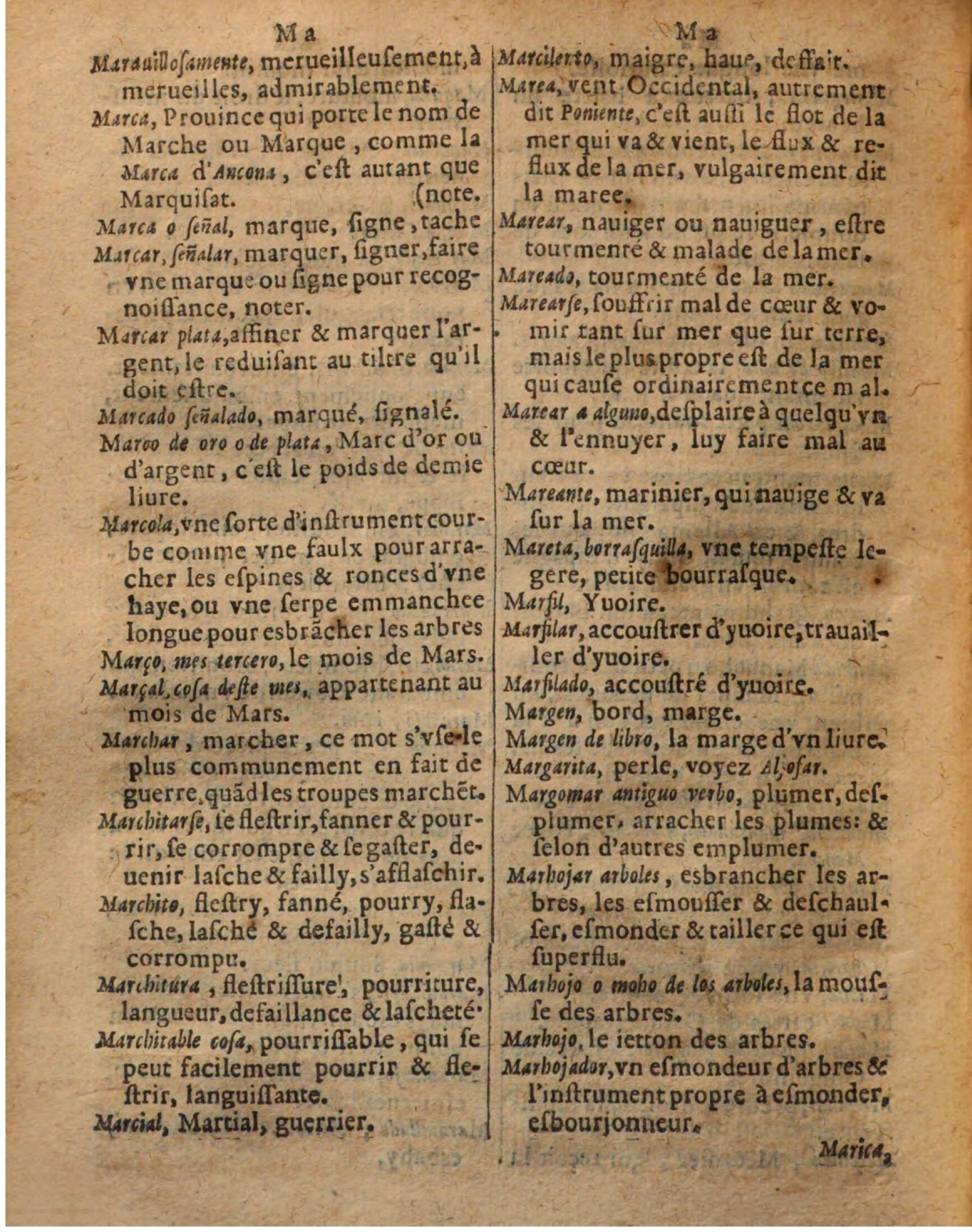 1625 - Hubert Antoine - Trésor des deux langues espagnole et française - Augsbourg
