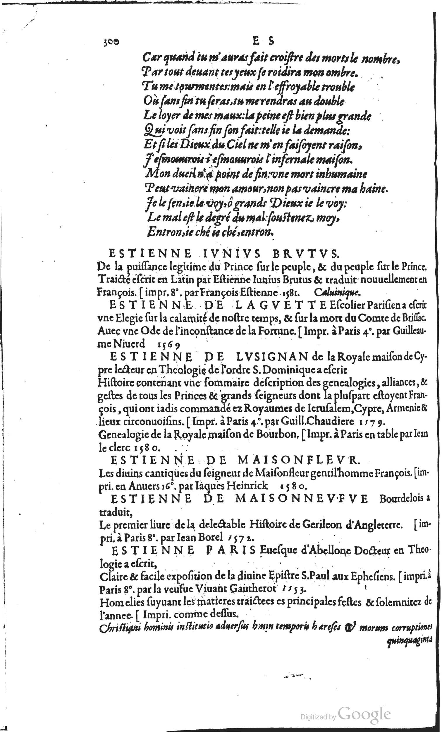 1585 - Barthélemy Honorat - Bibliothèques françaises - BSB Munich