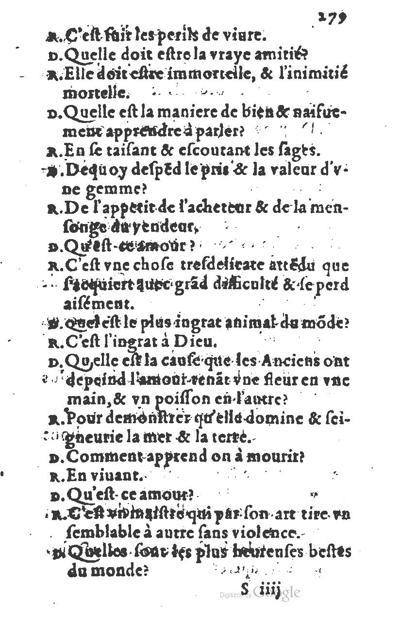 1581 - Nicolas Bonfons  - Trésor des sentences dorées - Princeton