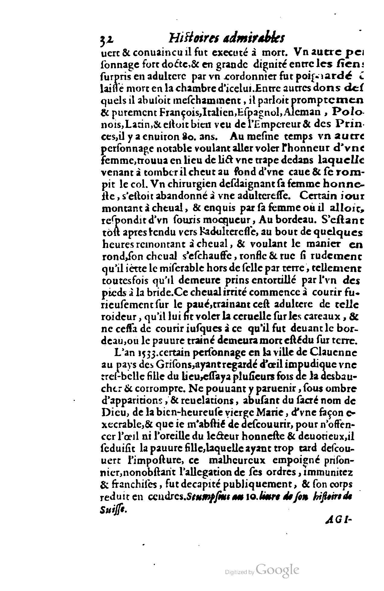 1620 - Samuel Crespin - Trésor d’histoires admirables et mémorables - BCU Lausanne