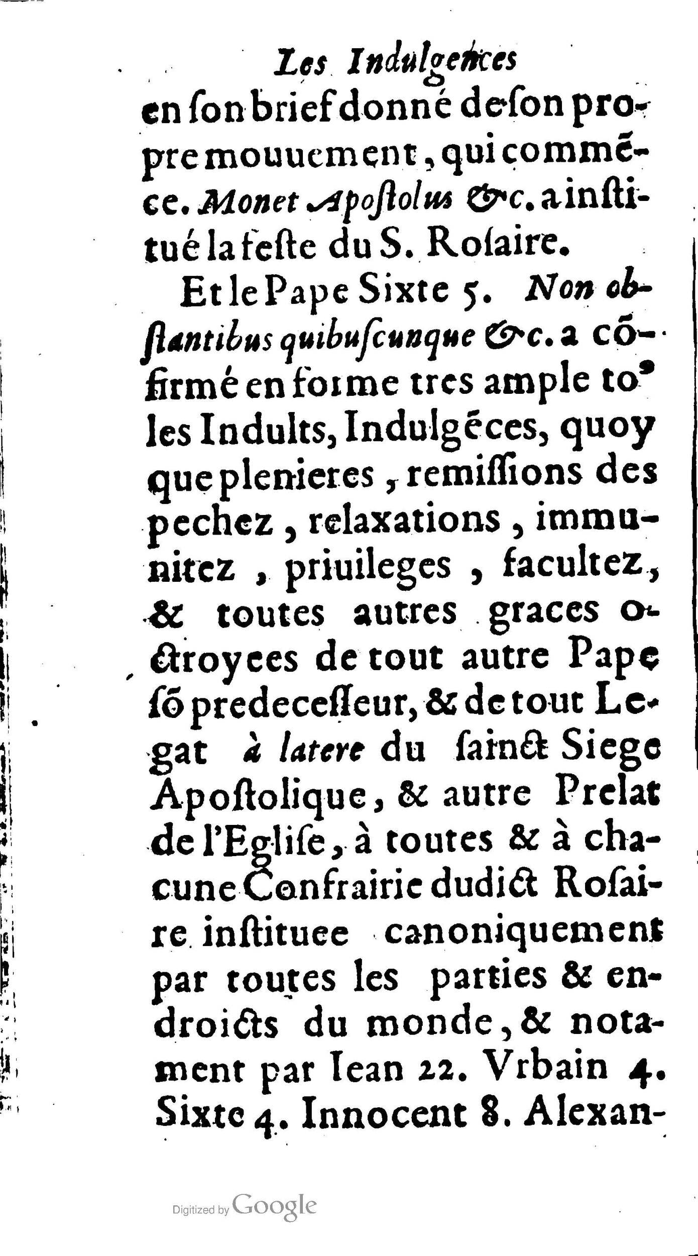 1604 - Jean Le Bouc - Trésor des indulgences du Saint Rosaire - BM Lyon 1604 - Jean Le Bouc - Trésor des indulgences du Saint Rosaire - BM Lyon