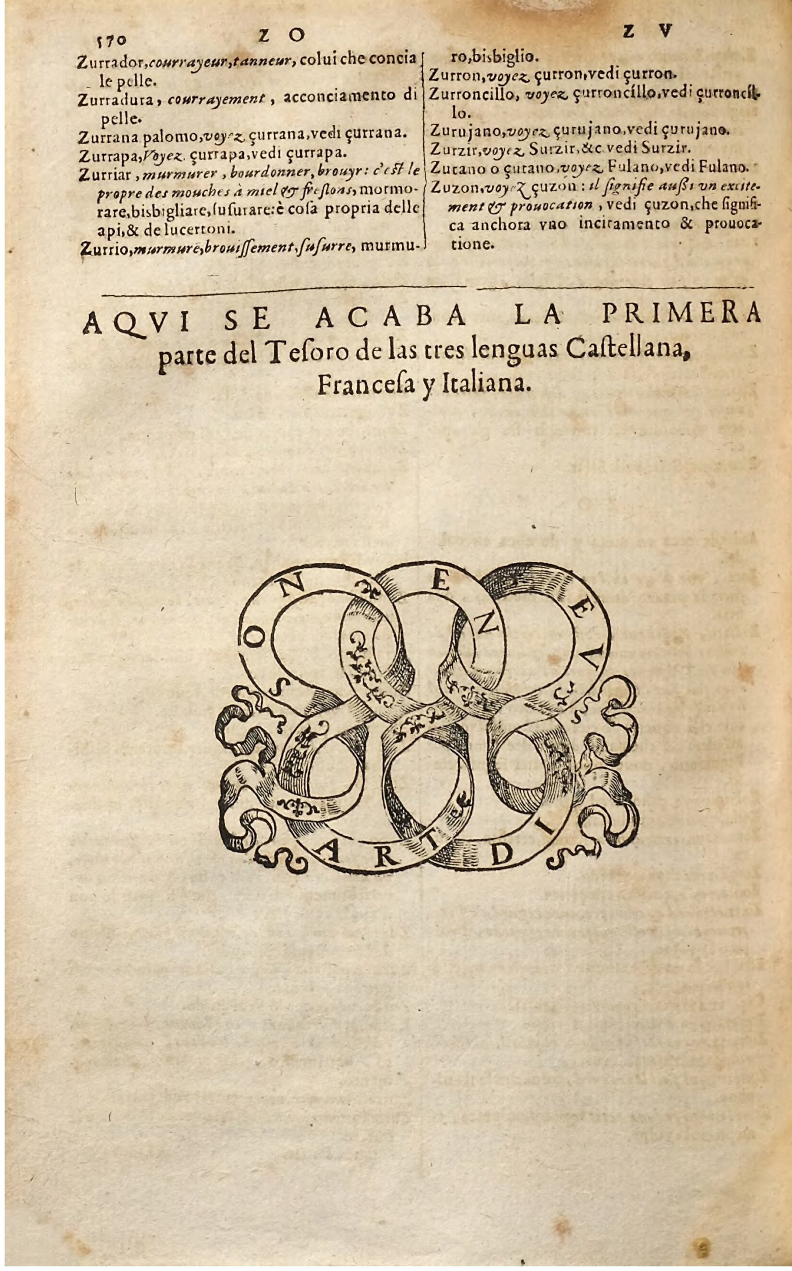 1627 - Jacques Crespin - Trésor des trois langues - Regensburg