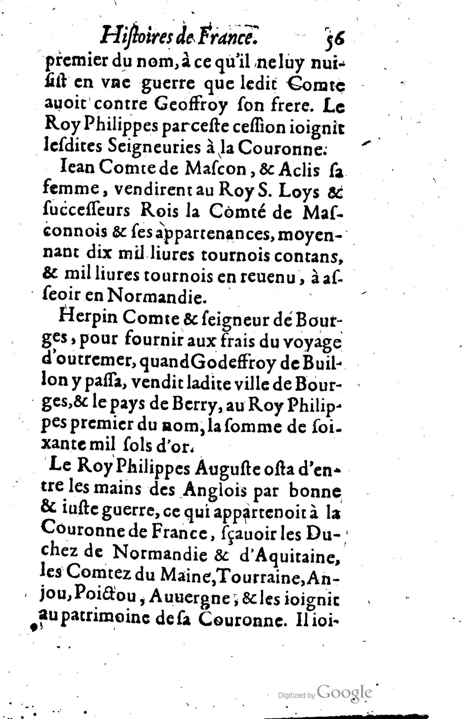 1619 - Jean Corrozet - Trésor des histoires de France - BSB Munich