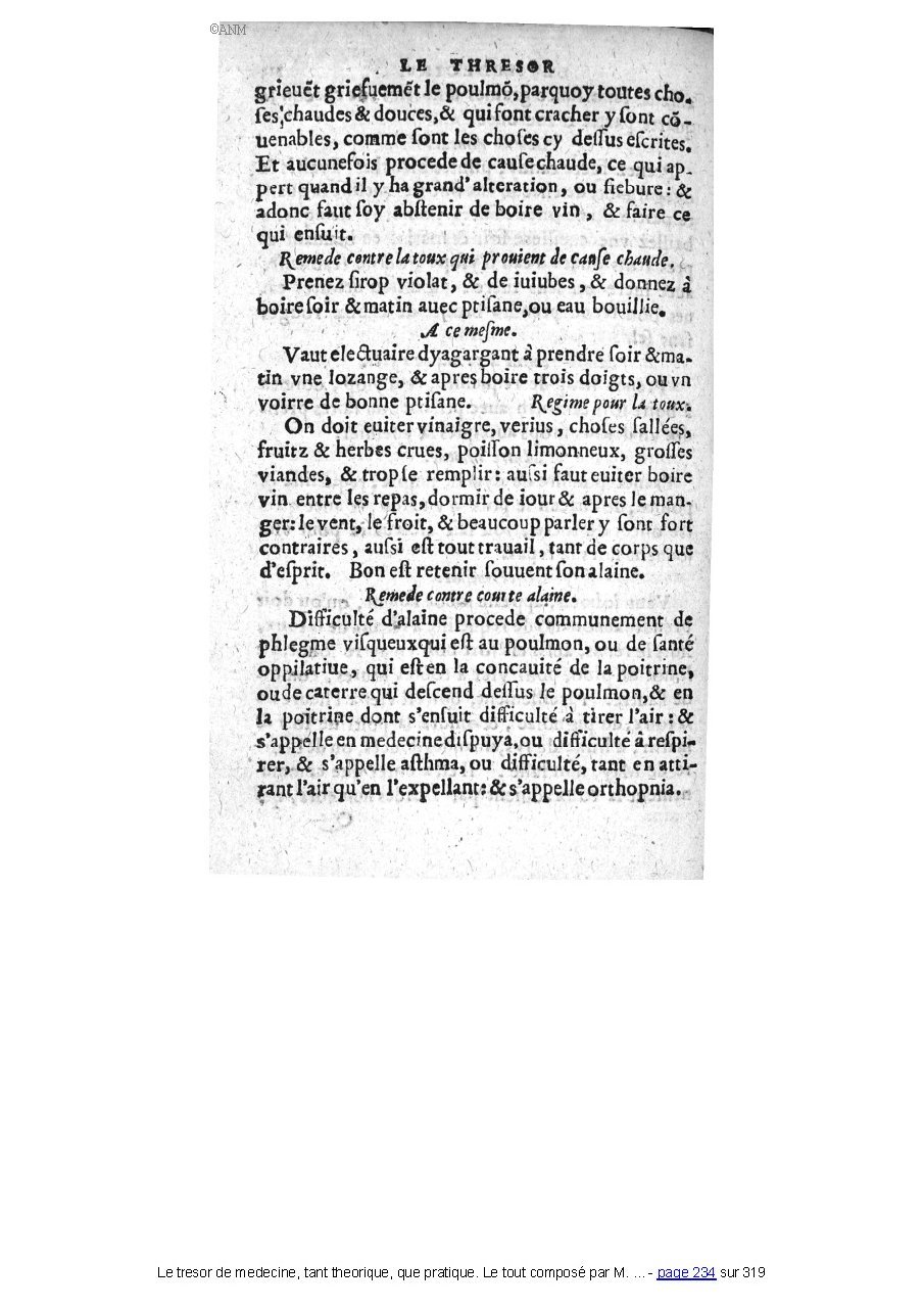 1560 - Pierre et Jan Moine - Trésor de médecine - Université Paris Cité