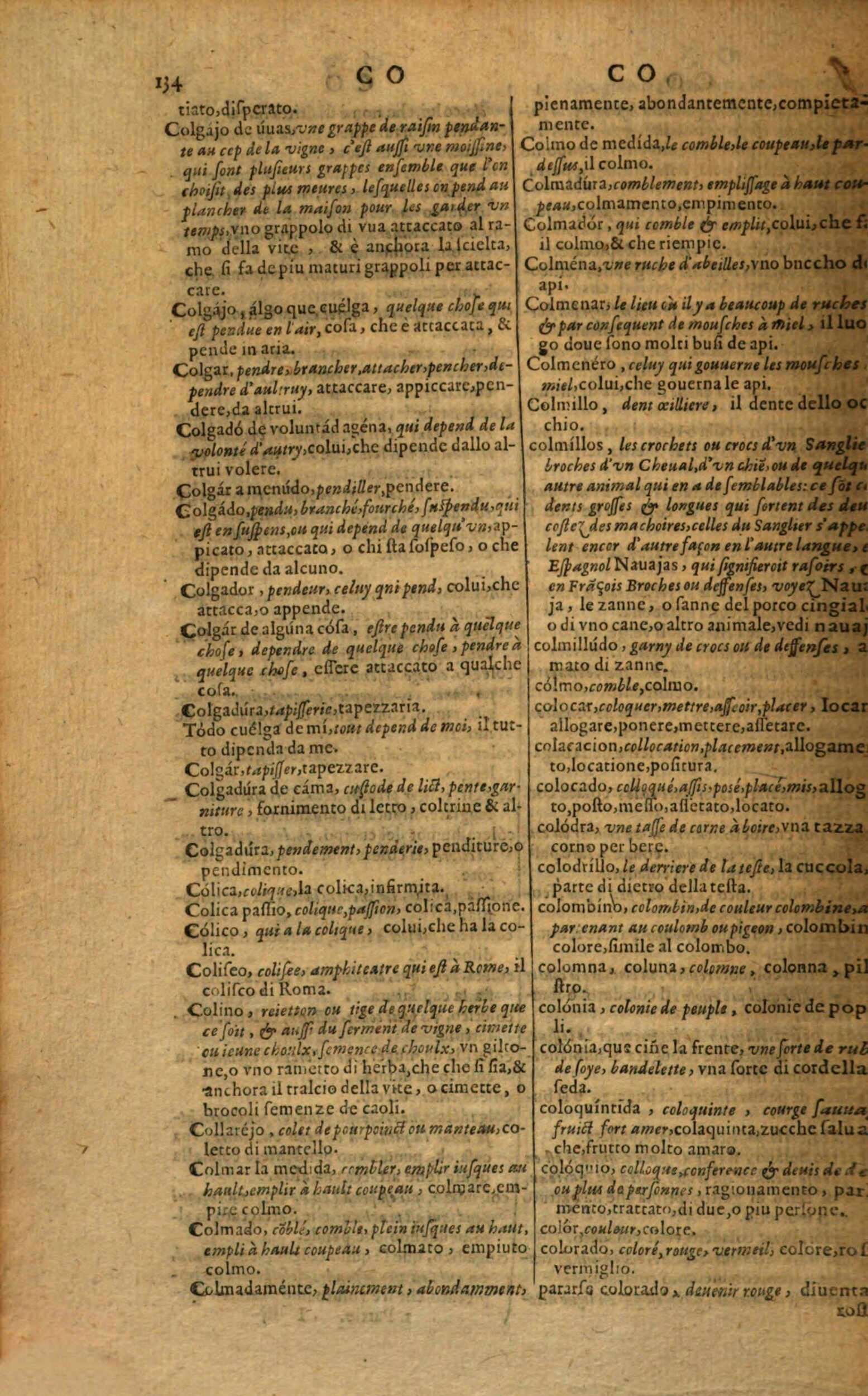 1617 - Samuel Crespin - Trésor des trois langues espagnole, française et italienne (Première partie) - Regensburg