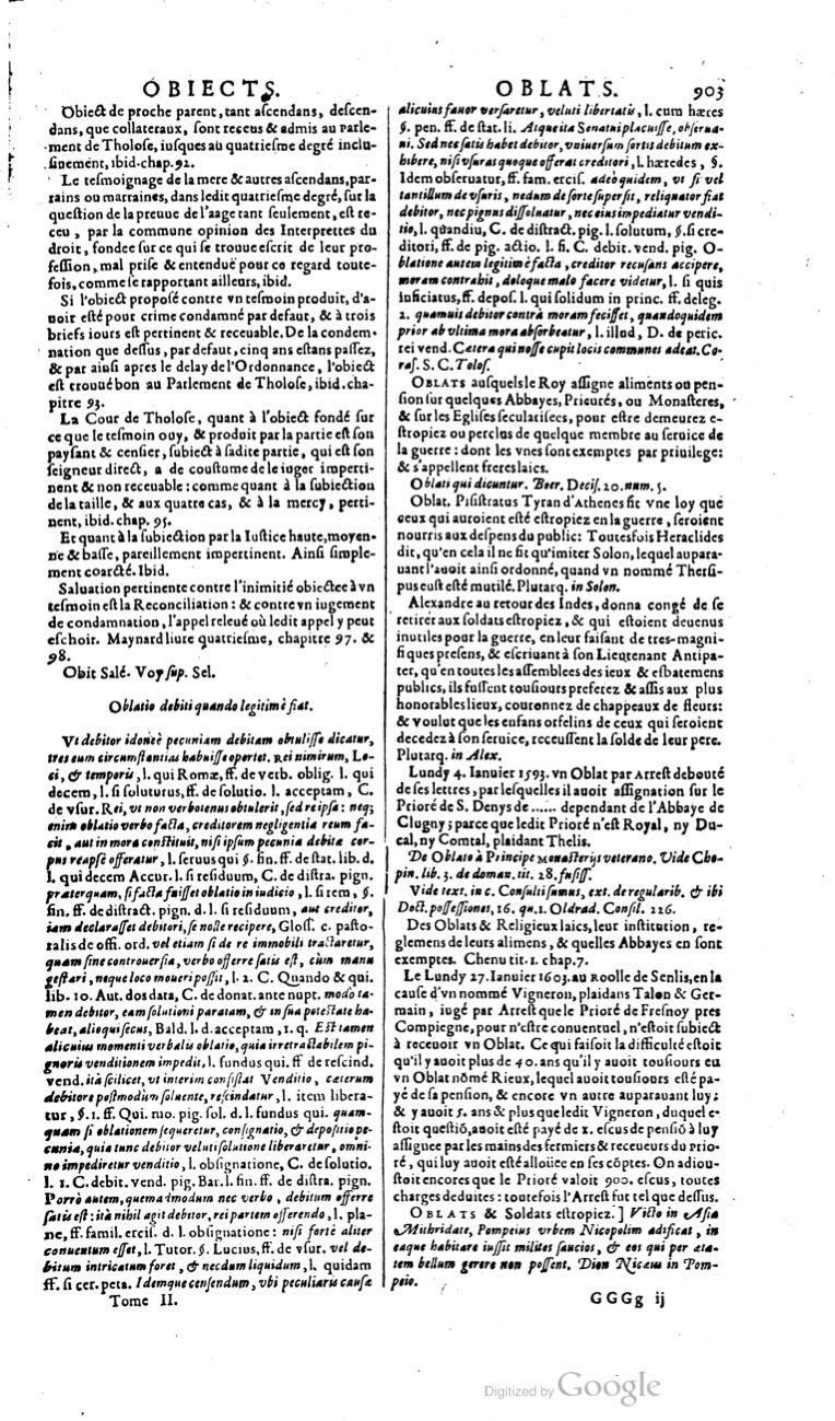 1629 - Veuve Nicolas Buon - Trésor du droit français (21754 T. 2) - BM Lyon 1629 - Veuve Nicolas Buon - Trésor du droit français (21754 T. 2) - BM Lyon