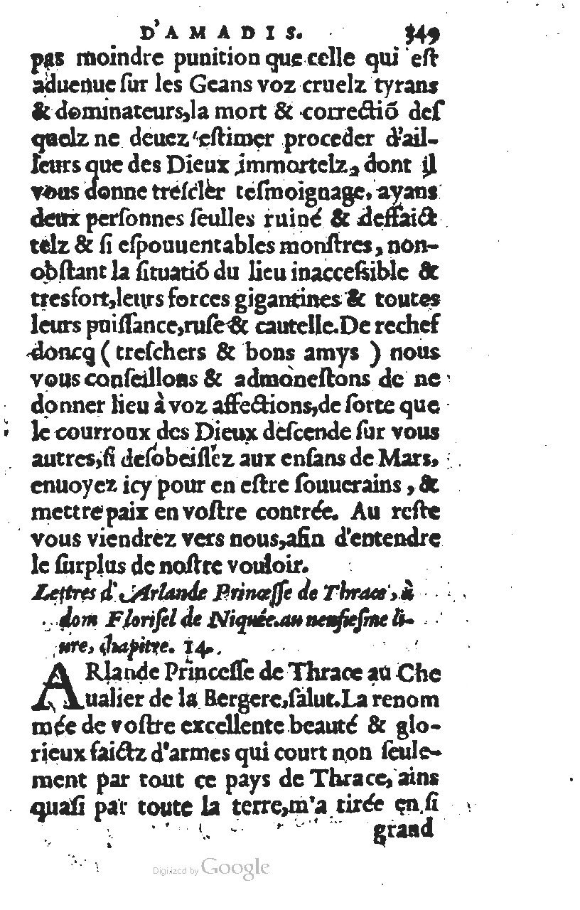 1567 - Jean Pygot - Trésor des Amadis - BM Lyon 1567 - Jean Pygot - Trésor des Amadis - BM Lyon