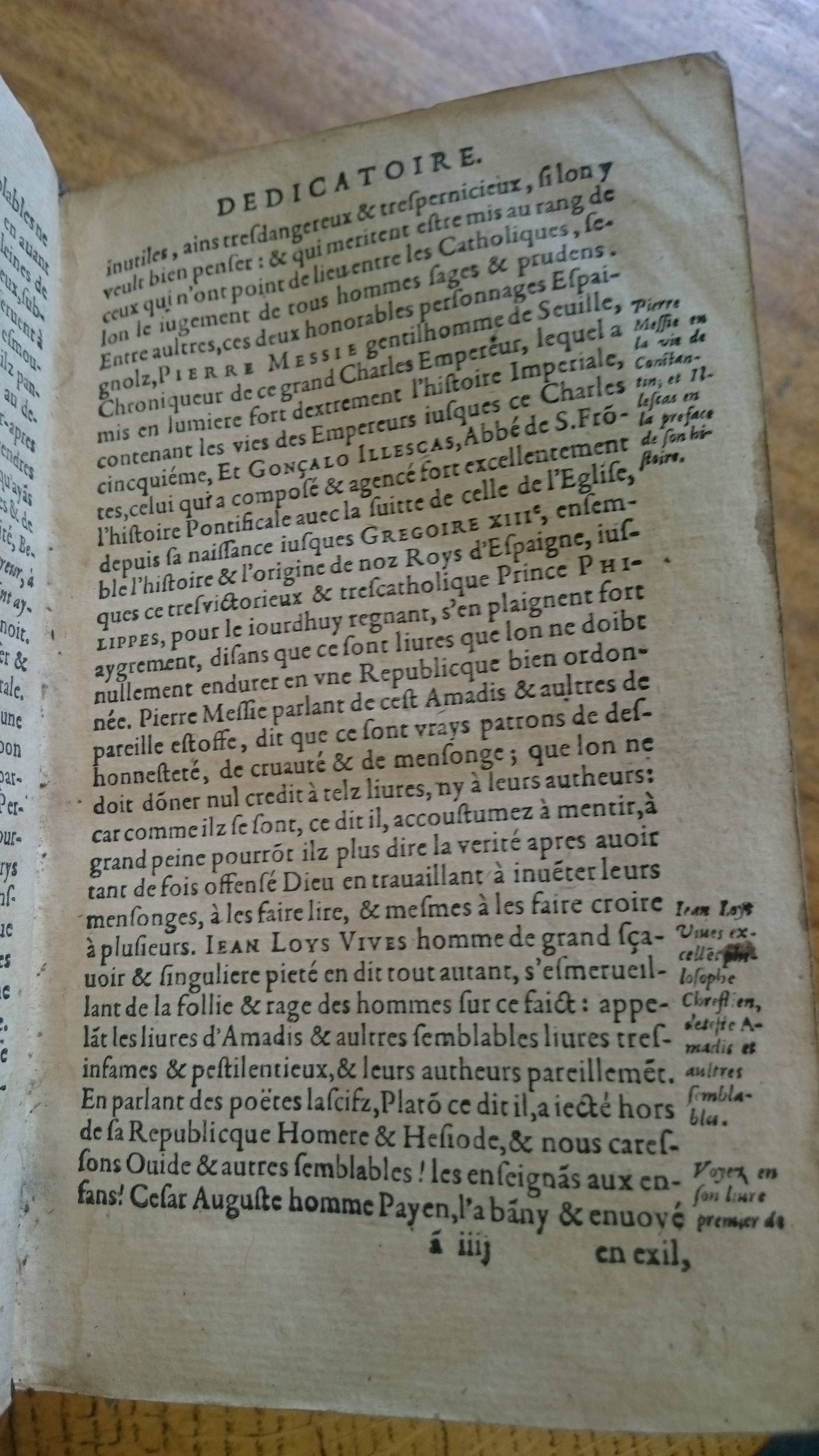 1585 - Jean Bogard - Trésor des faits et dits mémorables des hommes saints et illustres - Douai Quincy