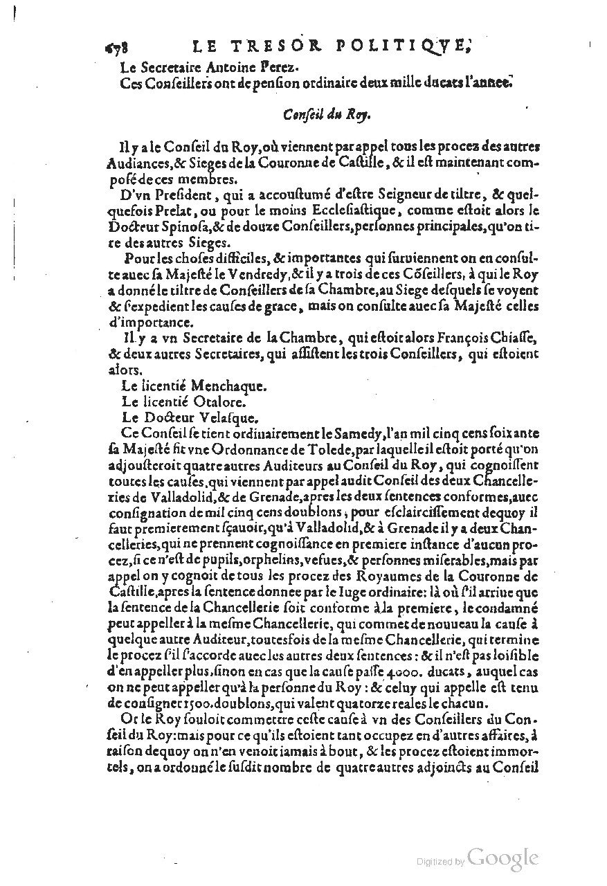 1611 - Pierre Chevalier - Trésor politique - UGent