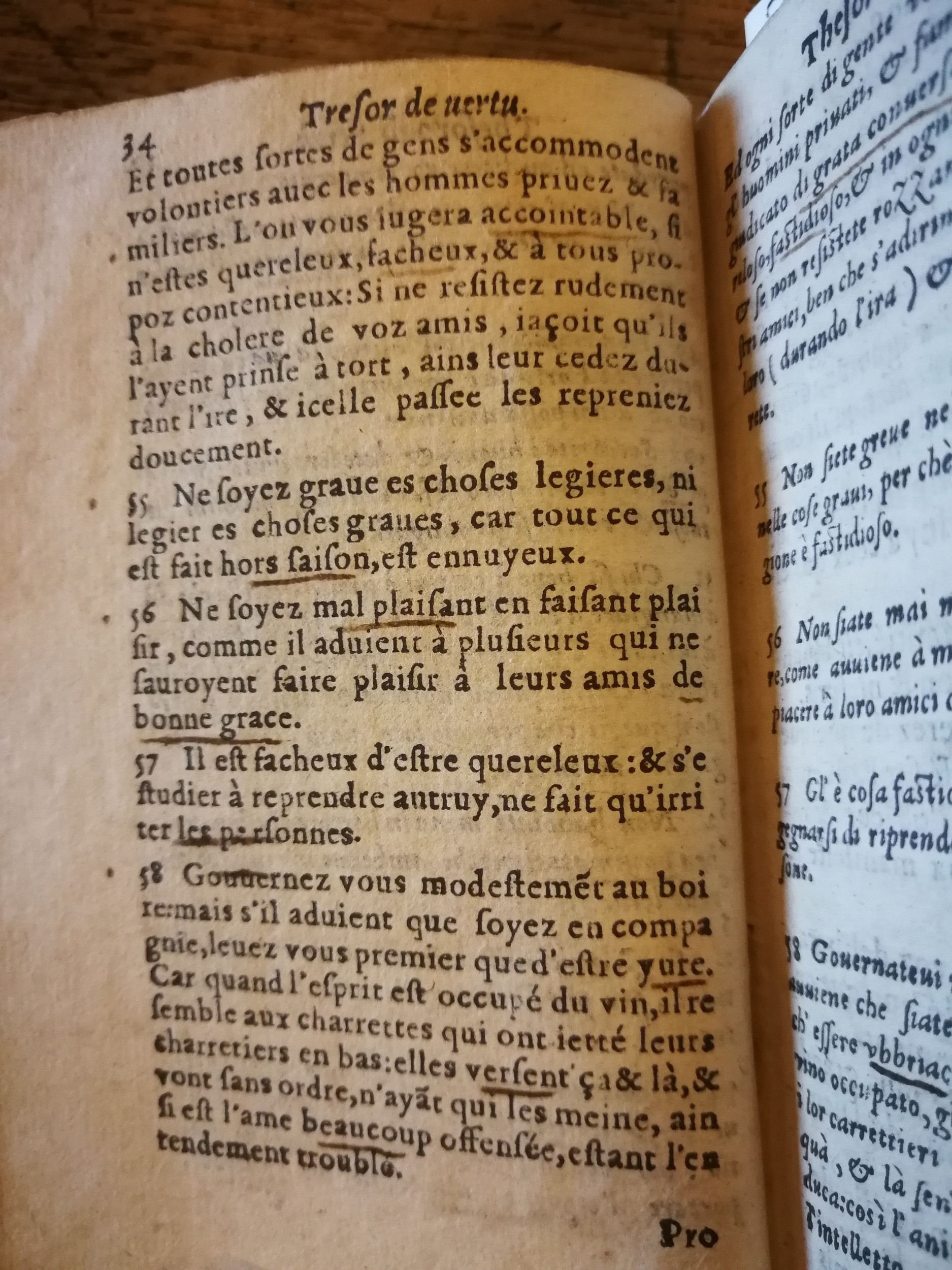 1576 - Benoît Rigaud - Trésor de vertu - BNC Florence