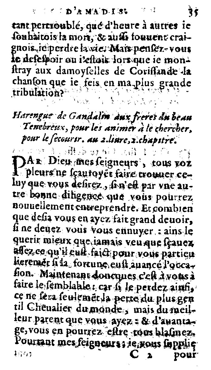 1562 - Jean d’Ogerolles et Gabriel Cotier - Trésor des Amadis - Lucerne