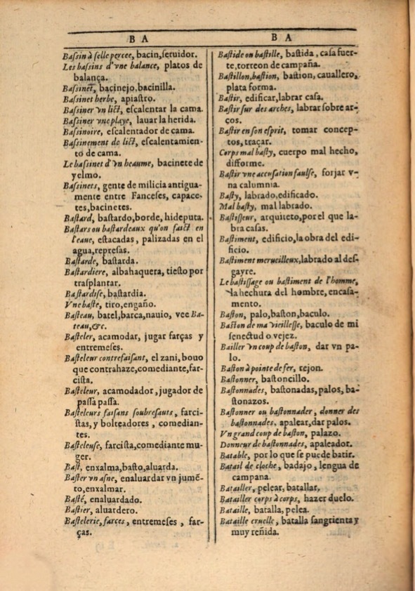1607 - Marc Orry - Trésor des deux langues espagnole et française (Première et Seconde parties) - ÖNB Wien