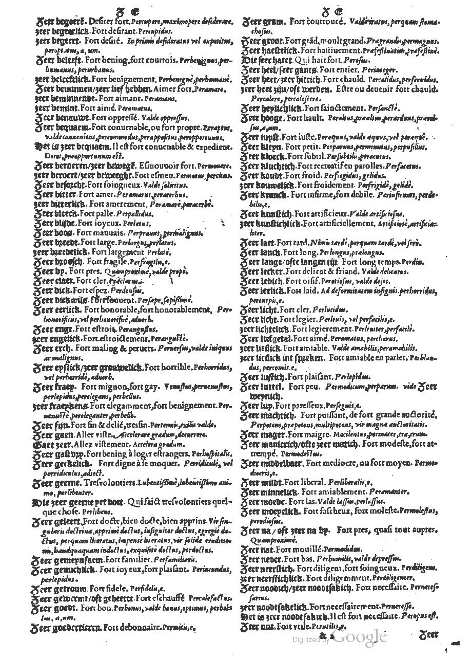 1573 - Christophe Plantin - Trésor du langage bas-allemand - BM Lyon