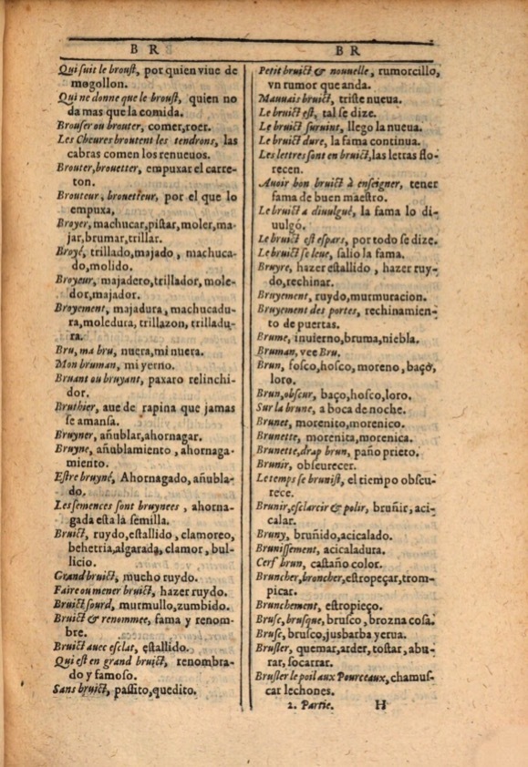 1607 - Marc Orry - Trésor des deux langues espagnole et française (Première et Seconde parties) - ÖNB Wien 1607 - Marc Orry - Trésor des deux langues espagnole et française (Première et Seconde parties) - ÖNB Wien
