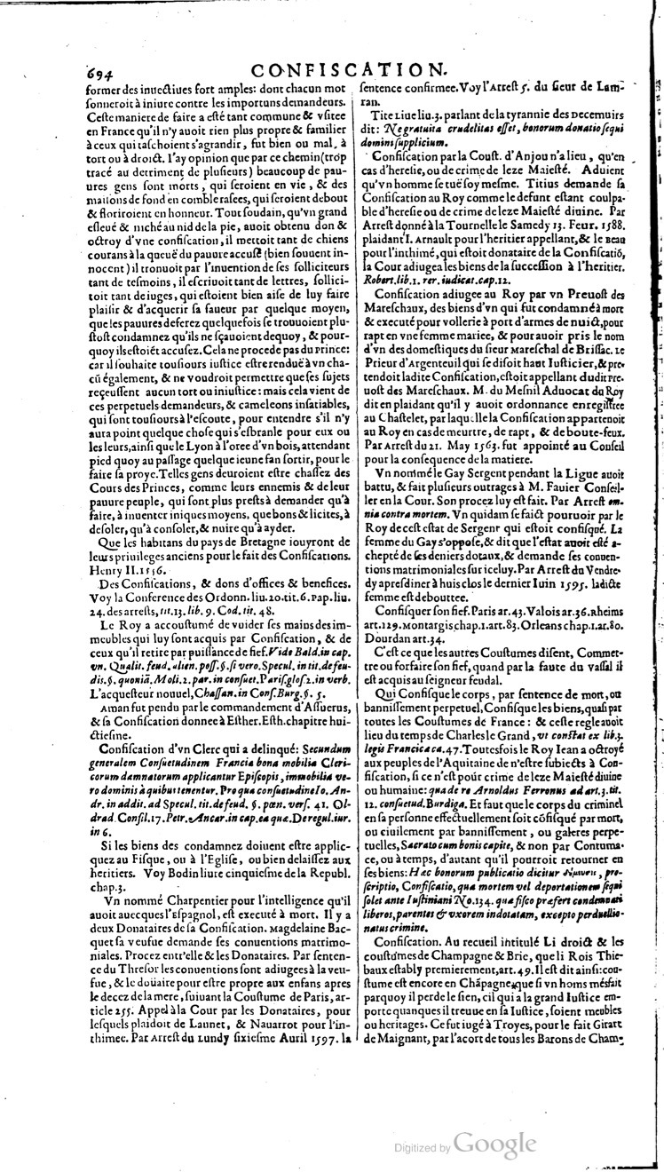 1629 - Veuve Nicolas Buon - Trésor du droit français (21754 T. 1) - BM Lyon