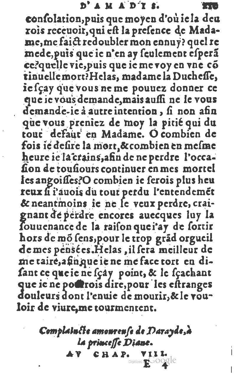 1582 - Jean Huguetan - Trésor des Amadis T. 1 - BM Lyon