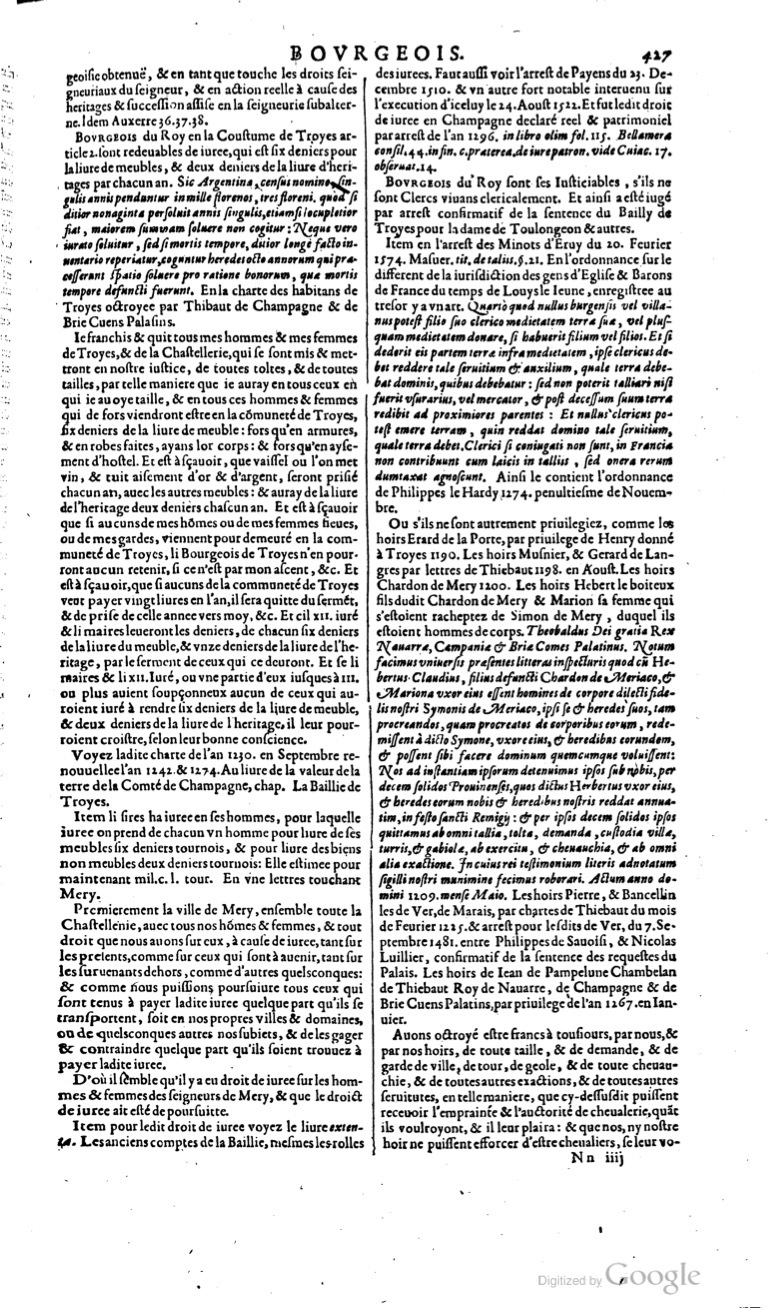 1629 - Veuve Nicolas Buon - Trésor du droit français (29620 T. 1) - BM Lyon 1629 - Veuve Nicolas Buon - Trésor du droit français (29620 T. 1) - BM Lyon