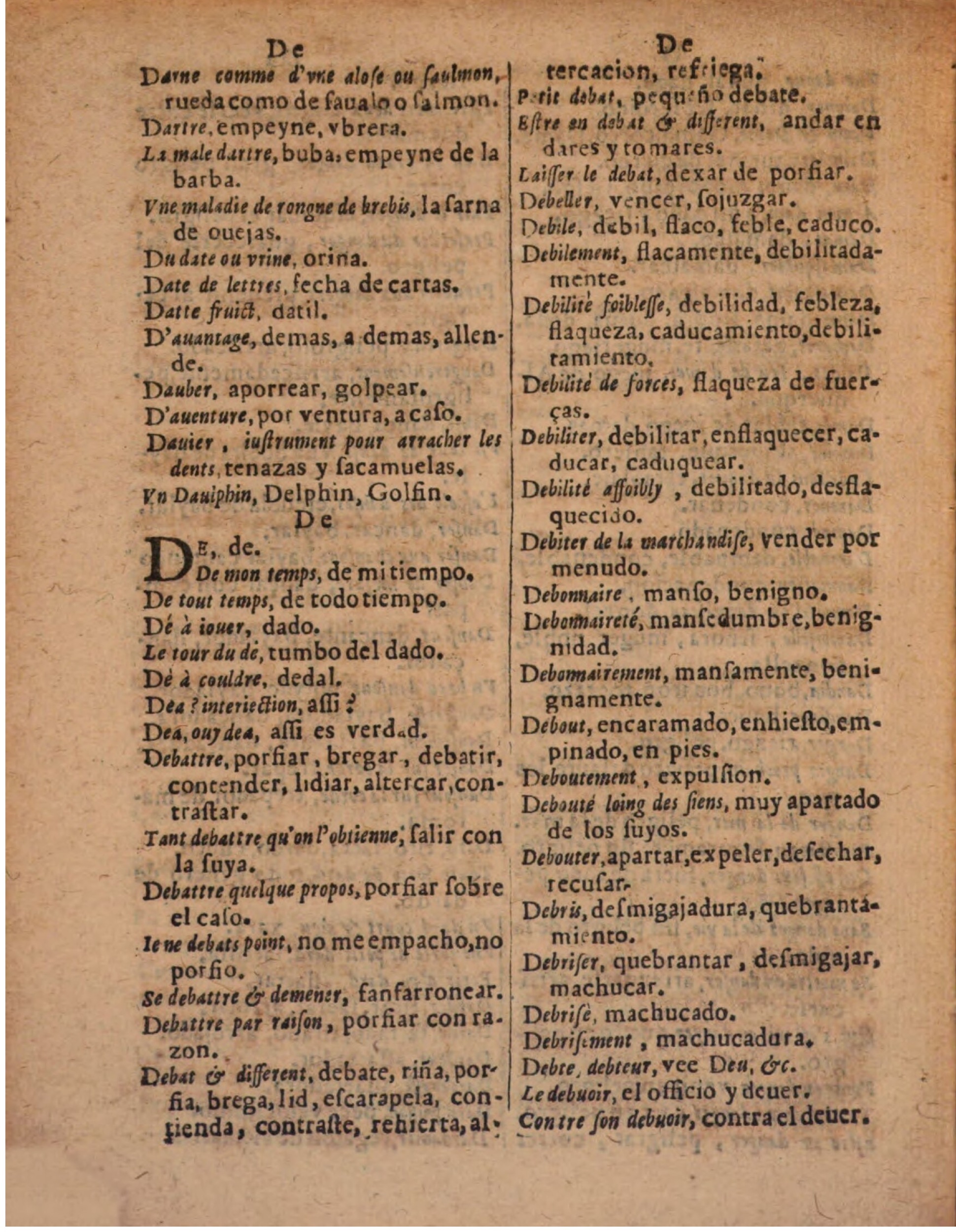 1624 - Hubert Antoine - Trésor des deux langues espagnole et française (Seconde partie) - BSB Munich
