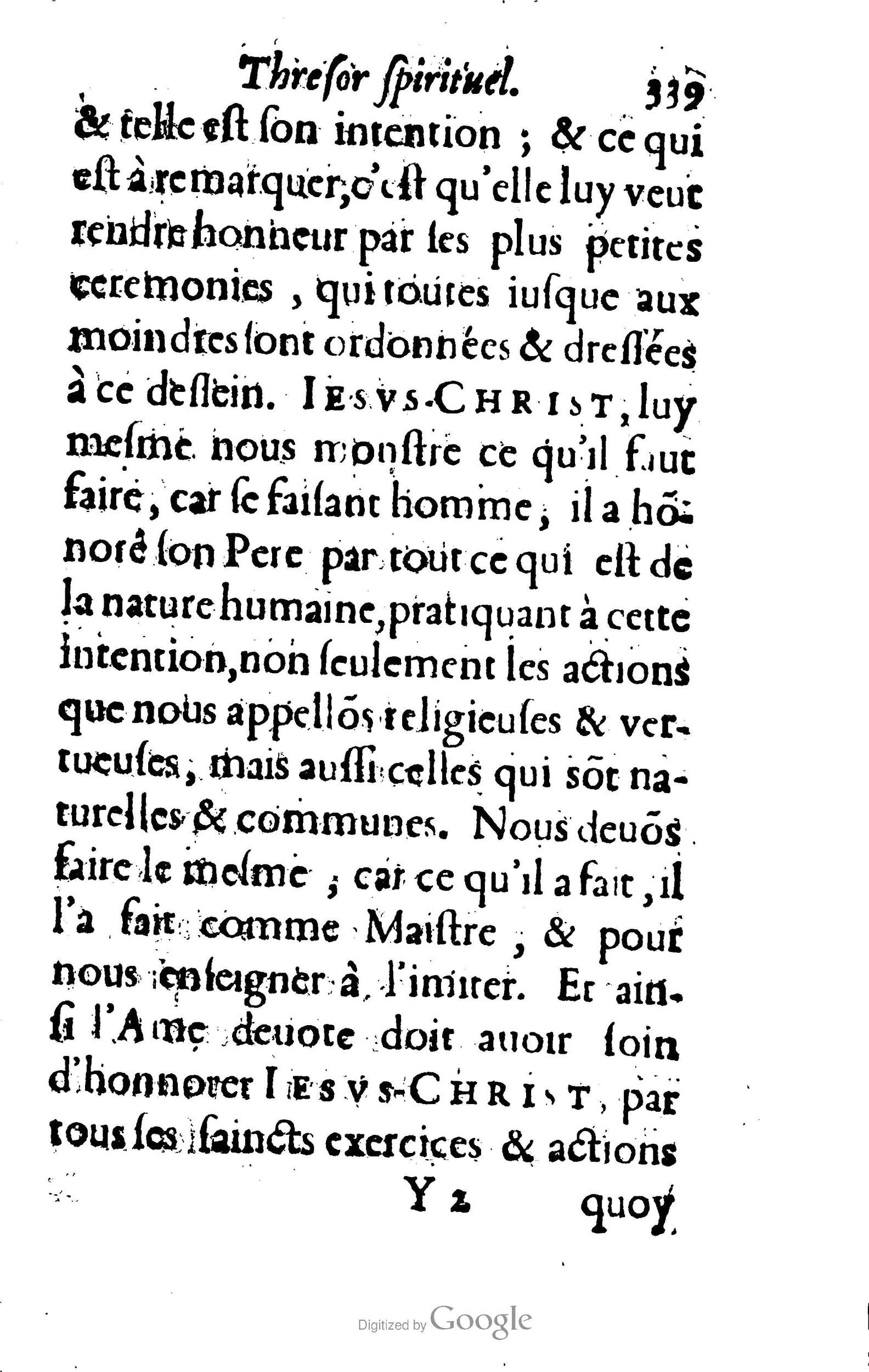 1633 - François Waudré - Trésor spirituel contenant les excellences du christianisme - BM Lyon