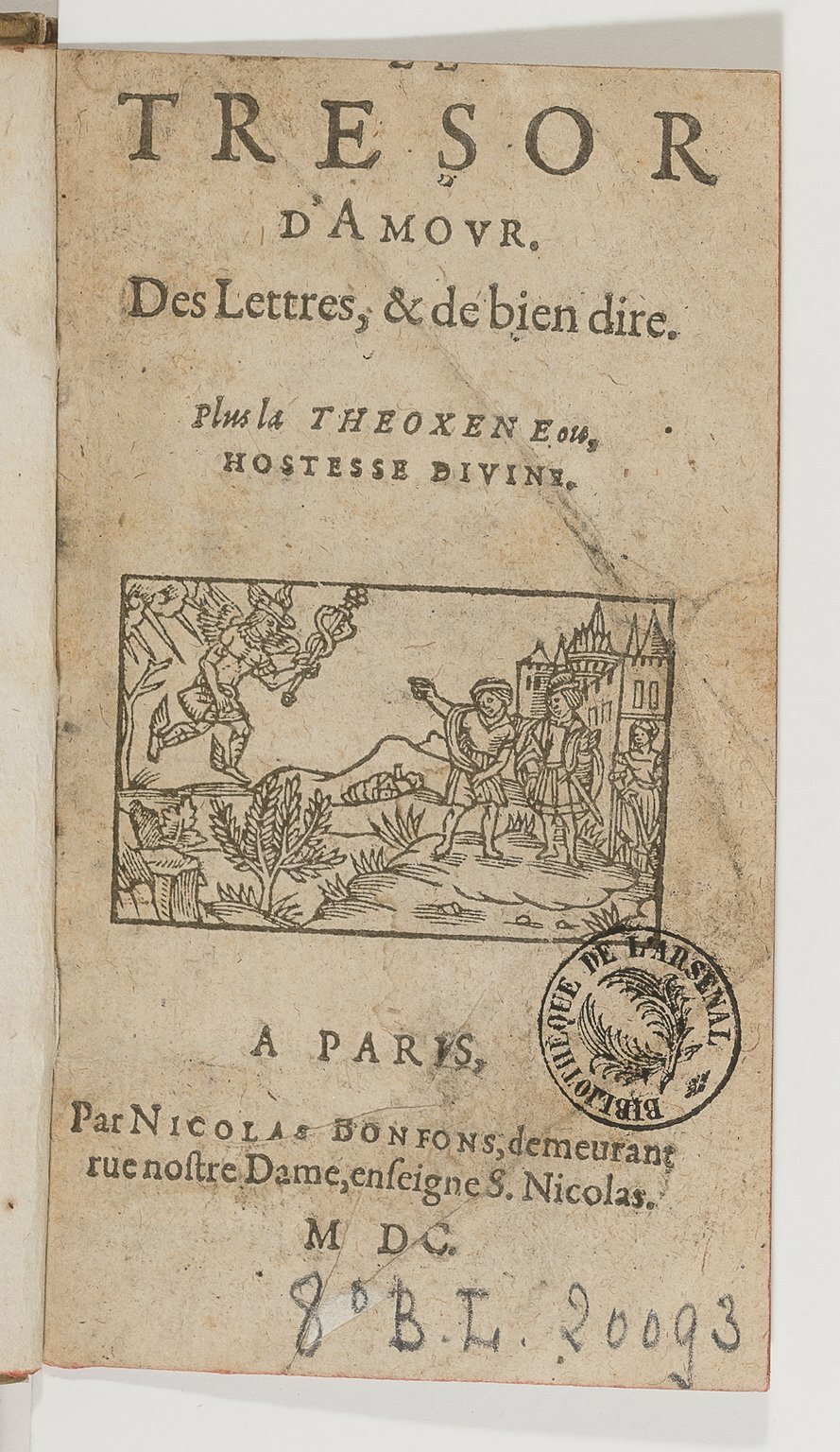 1600 - Nicolas Bonfons - Trésor d’amour - BnF Arsenal