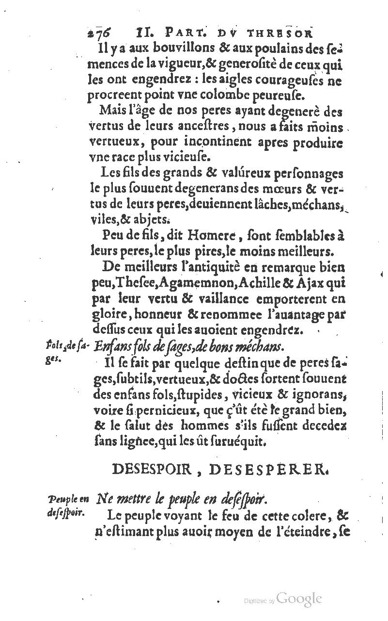 1610 - Louis Coste - Trésor de l’éloquence française (Seconde partie) - BM Lyon