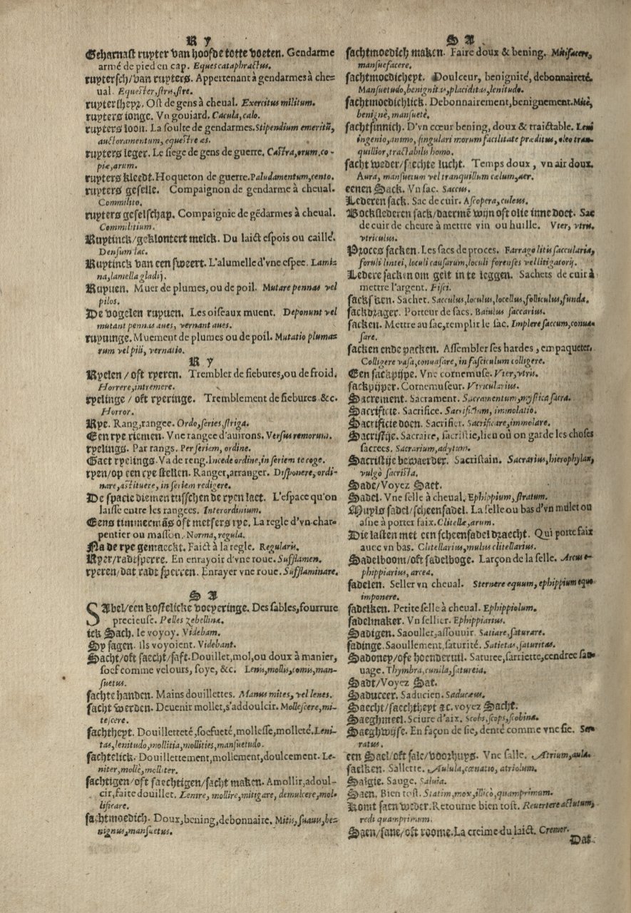 1573 - Christophe Plantin - Trésor du langage bas-allemand - Greifswald