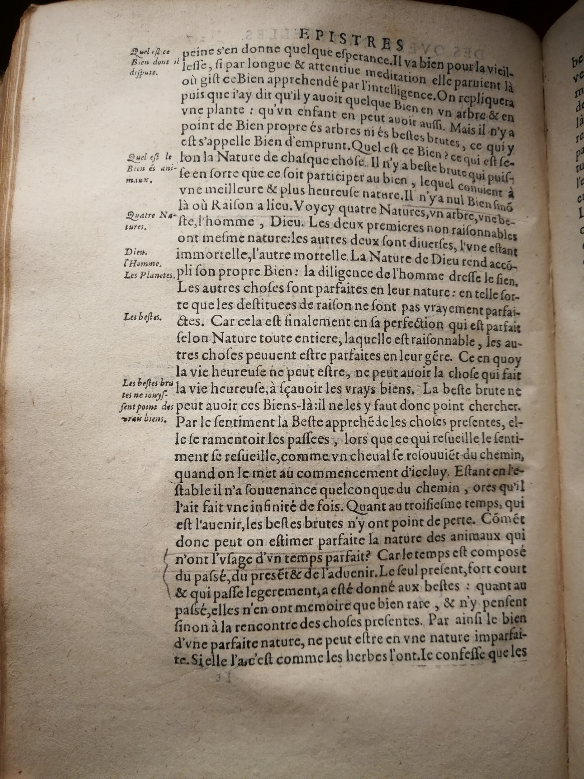 1590 (= 1595) - Jean Houzé - Œuvres morales et mêlées de Sénèque, Trésor de philosophie morale - T. 2 - BnF