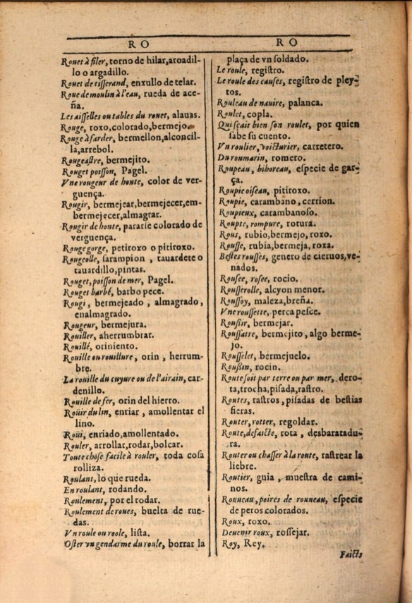 1607 - Marc Orry - Trésor des deux langues espagnole et française (Première et Seconde parties) - ÖNB Wien