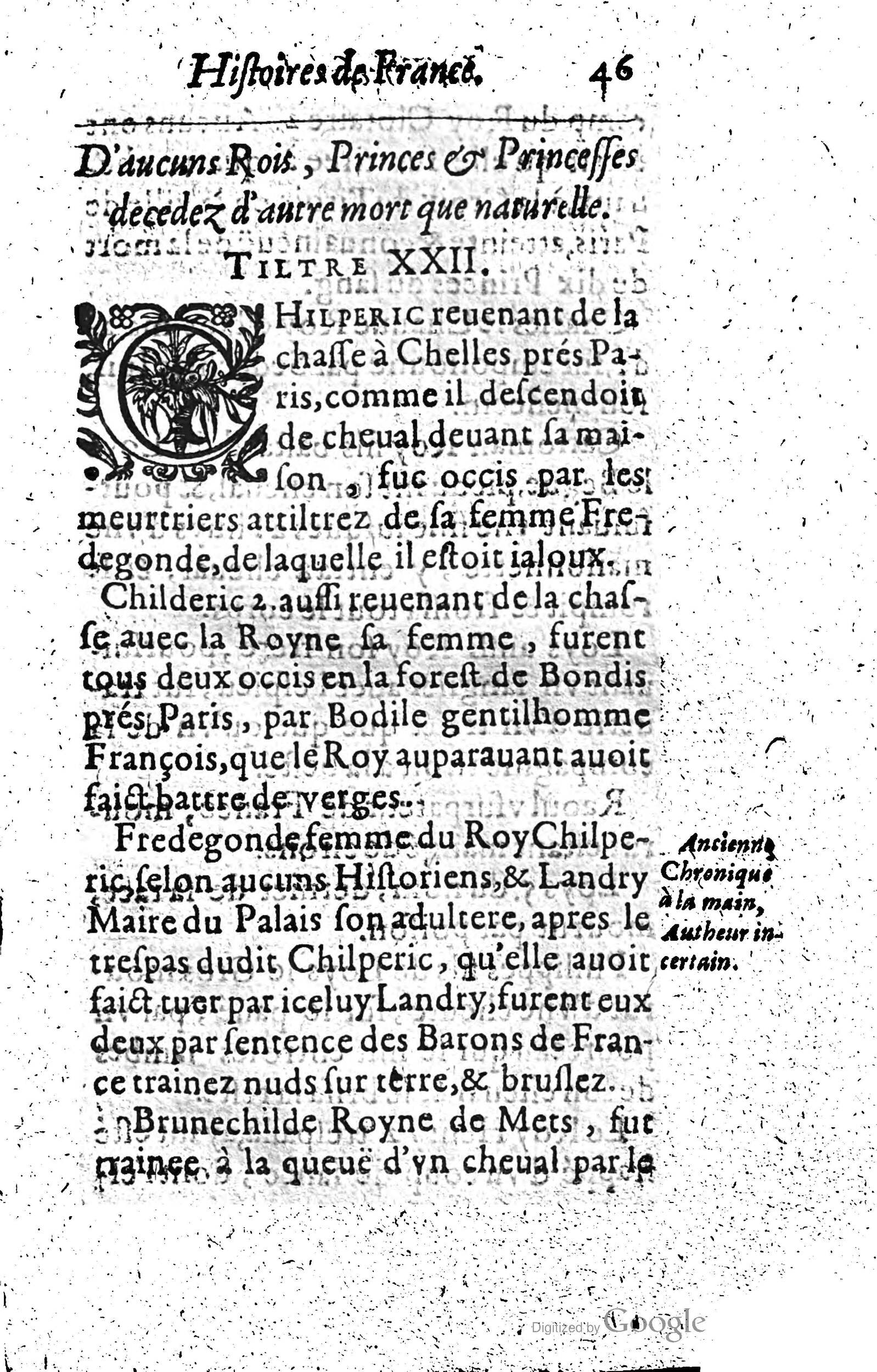 1619 - Jean Corrozet - Trésor des histoires de France - Anvers Musée Plantin-Moretus